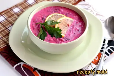 Classic Cold Beetroot Soup