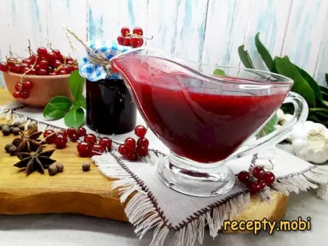 Соус из красной смородины к мясу – пошаговый рецепт
