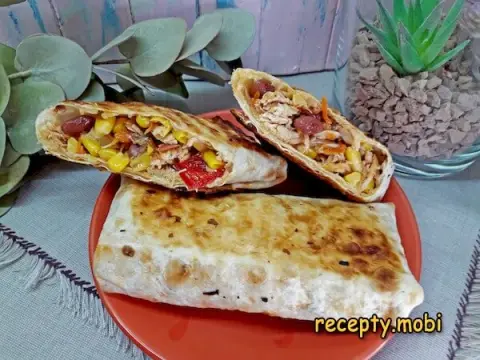 Чимичанга – пошаговый рецепт в домашних условиях
