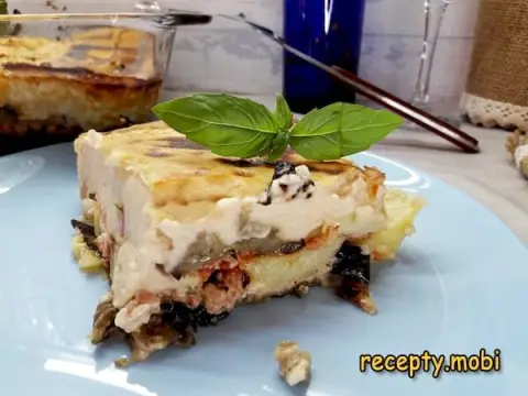Мусака по-гречески с баклажанами – пошаговый рецепт