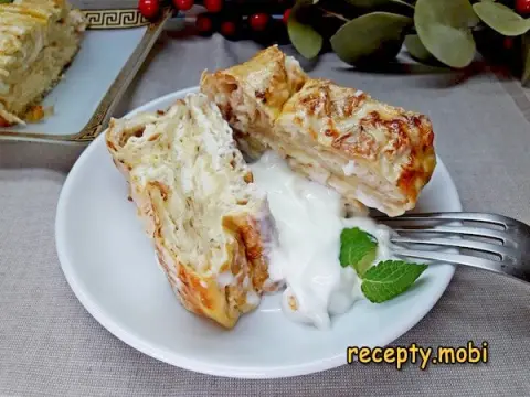 Пирог из лаваша с сыром и творогом – пошаговый рецепт