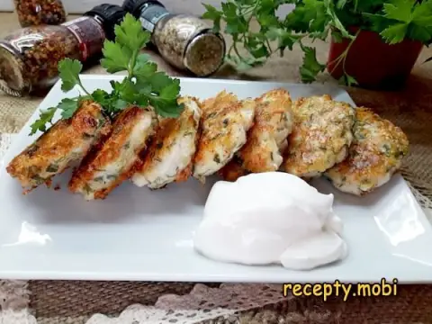 Minced Chicken Cutlets with Cheese