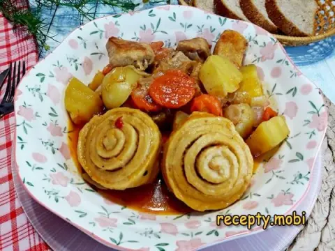 Штрудель с мясом и картошкой – пошаговый рецепт