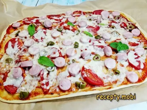 Yeast-free pizza dough (quick recipe)