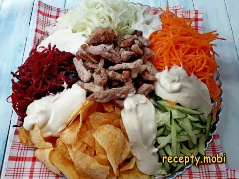 Salad "Goat in the Garden"