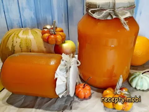 Яблочно-тыквенный сок на зиму