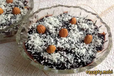 Chocolate-Vanilla Pudding "Tropical Blues"