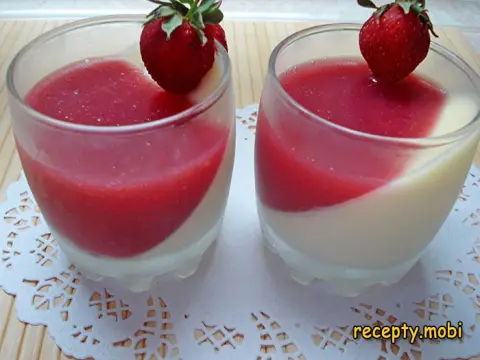 Панакота с клубникой в домашних условиях
