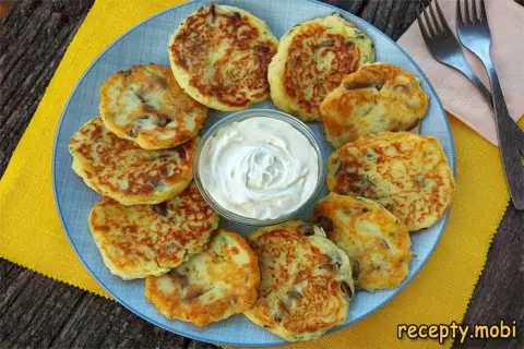 Картофельные оладьи из пюре