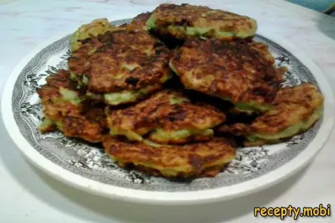 Оладьи из кабачков с курицей на сковороде – пошаговый рецепт в домашних условиях