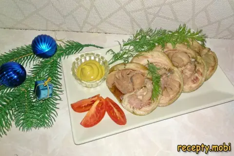 Рулет из свиной рульки в мультиварке-скороварке – пошаговый рецепт в домашних условиях