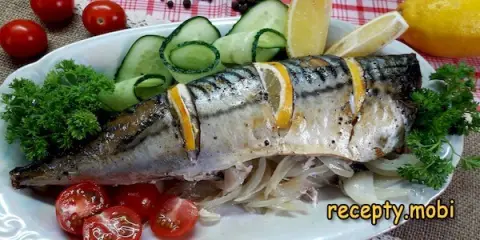 Скумбрия запечённая в фольге в духовке с лимоном – пошаговый рецепт