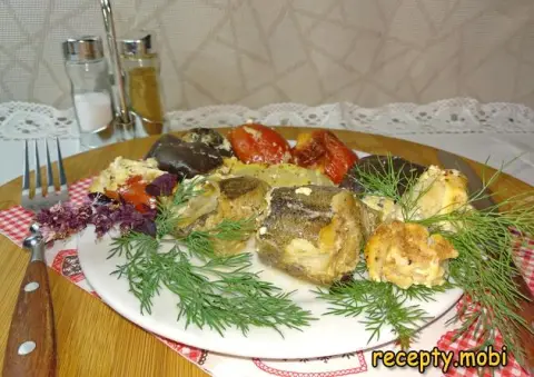 Минтай с овощами запечённый в духовке – пошаговый рецепт в домашних условиях