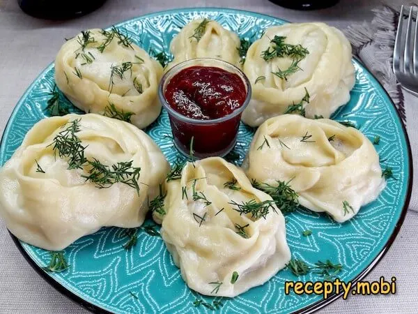 Манты с мясом и картошкой
