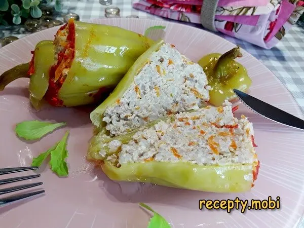 Перцы с фаршем и рисом