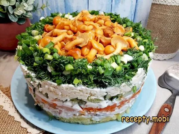 Салат Грибная поляна с опятами