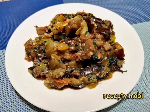 Овощное рагу с баклажанами и кабачками