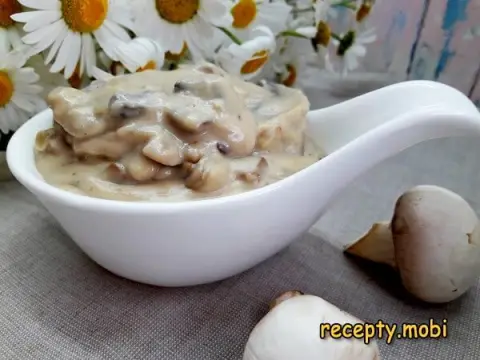 Mushroom Cream Sauce with Champignons