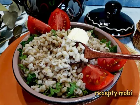 Barley Porridge with Water in a Multicooker