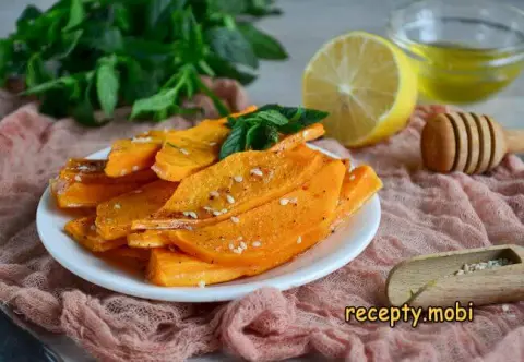 Тыква запеченная в духовке с медом – пошаговый рецепт в домашних условиях