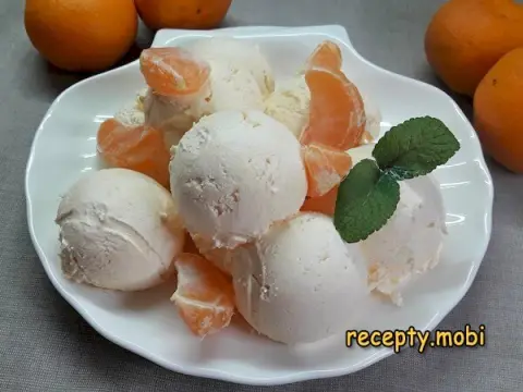 Мандариновое мороженое – пошаговый рецепт в домашних условиях