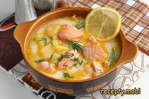 Finnish Salmon Soup with Cream