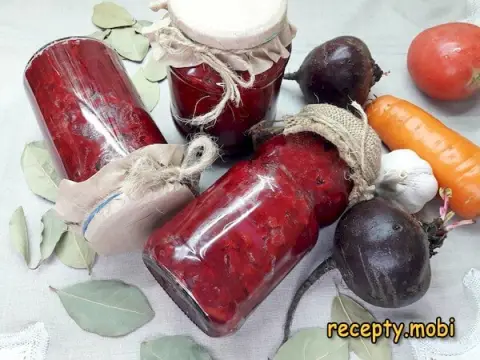 Заправка для борща из свёклы на зиму – пошаговый рецепт