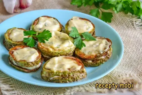 Жареные кабачки с чесноком и майонезом – пошаговый рецепт
