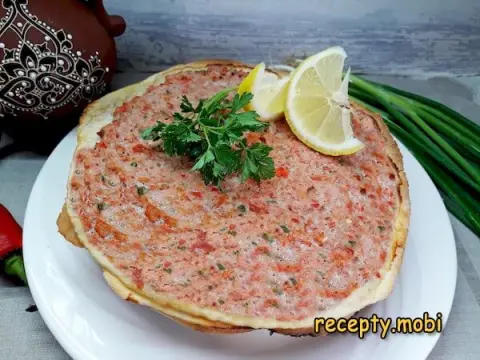 Лахмаджун по-турецки – пошаговый рецепт