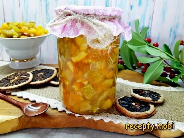 Варенье из кабачков с апельсином в банке