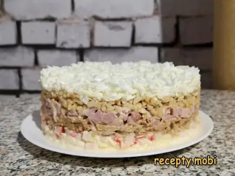 Салат Снежная королева с крабовыми палочками – пошаговый рецепт