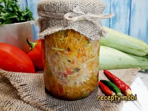 Кабачки по-корейски на зиму без стерилизации