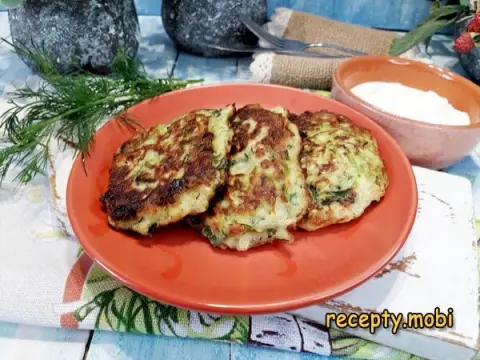 Кабачковые оладьи ПП