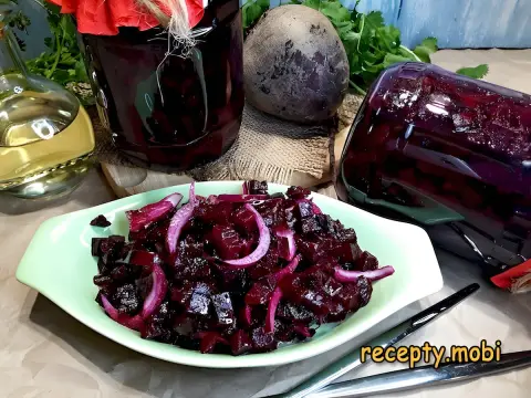 Pickled Beets for Winter in Jars