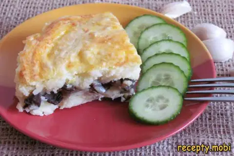 Картофельная запеканка с сушеными грибами – ароматная, сытная