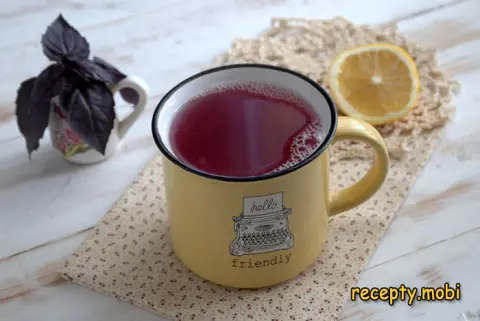 Компот из базилика и лимона
