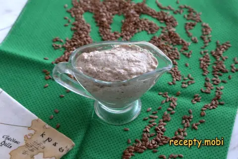 Соус-майонез из льняных семян – веганский, без яиц