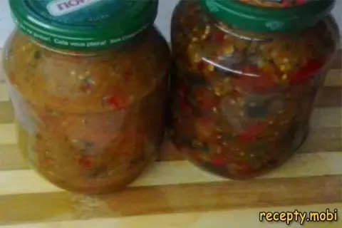 Eggplant Caviar with Garlic for Winter (with Sterilization)