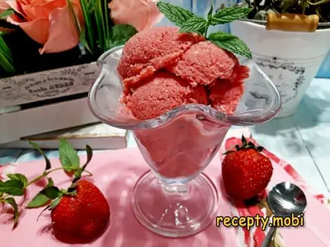 Клубничный сорбет – пошаговый рецепт