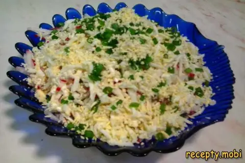 Radish Salad with Egg and Sour Cream