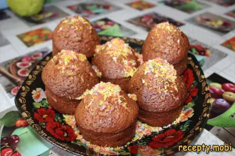 Шоколадные кексы с изюмом