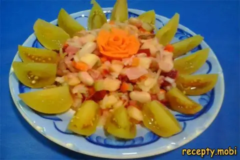 Винегрет с фасолью и квашеной капустой