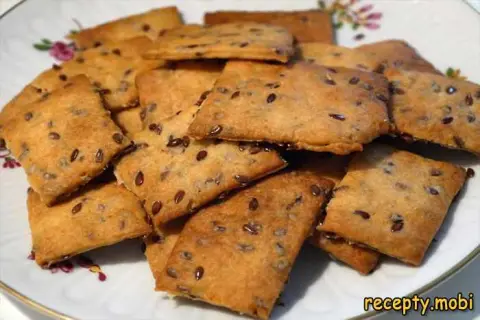 Galette Cookies with Flaxseeds at Home