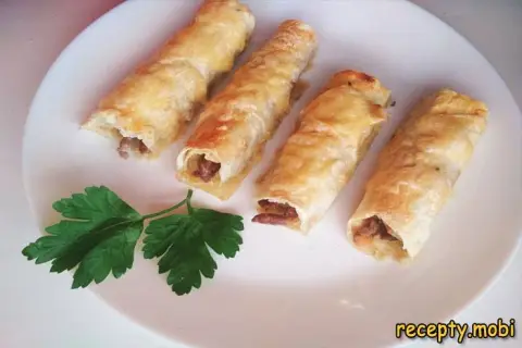 Lavash Rolls with Minced Meat