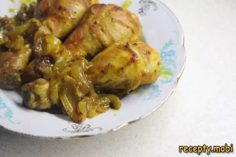 Chicken Legs in Soy Sauce in the Oven