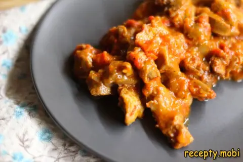 Гуляш из куриных желудков – пошаговый рецепт в домашних условиях