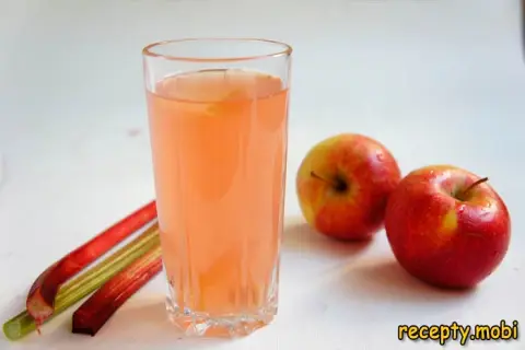 Компот из ревеня и яблок – пошаговый рецепт в домашних условиях