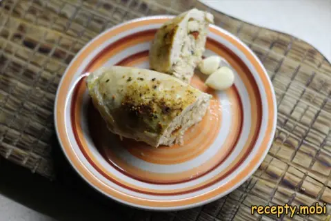 Chicken Breast Roll with Filling in the Oven