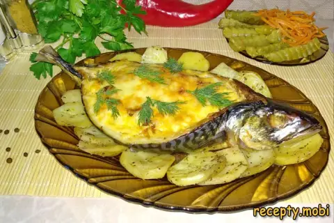 Скумбрия с овощами в духовке – пошаговый рецепт в домашних условиях