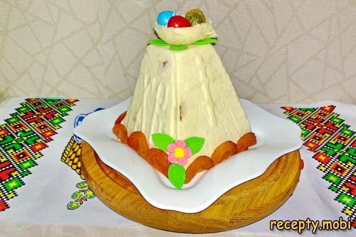 Творожная пасха с цукатами